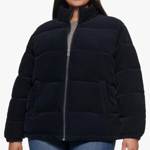 NWOT Levi’s Navy Blue Corduroy Bubble Jacket